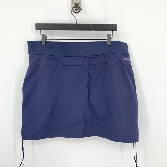 Columbia Women Size XL Skort Mini Skirt Shorts Liner Blue Pull On Quick Dry Hike - Picture 3 of 7
